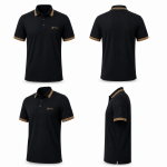 BEEU Elite Polo – Premium Black Polo Shirt for Men - Image 4