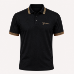 BEEU Elite Polo – Premium Black Polo Shirt for Men - Image 3