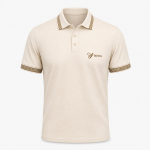 BEEU Elite Polo – Premium Ivory Polo Shirt for Men - Image 3
