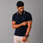 BEEU Elite Polo – Premium Black Polo Shirt for Men - Image 2